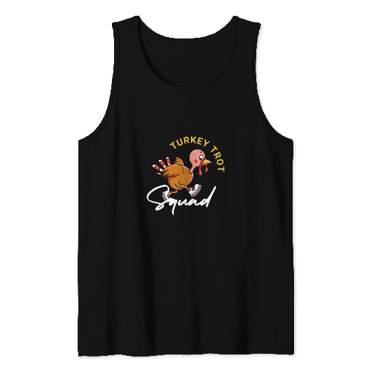 Thanksgiving Team Turkey Trot Squad Running Race Tank Tops