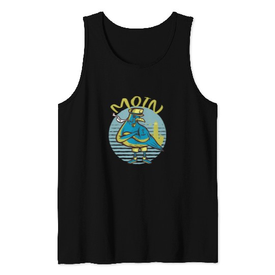Moin Pigeon Lighthouse Seagull Funny Ocean life Tank Tops