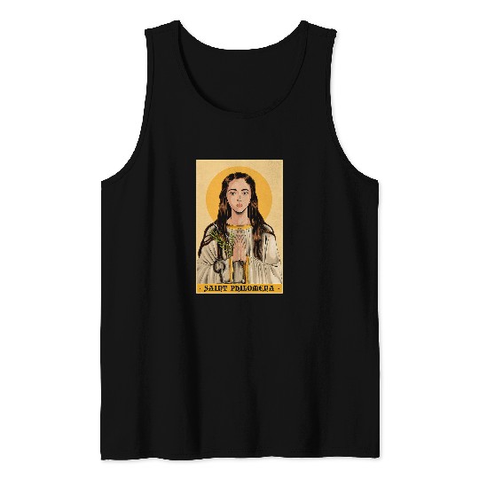 Catholic Saint Philomena Religious Christian Minister Tank Tops