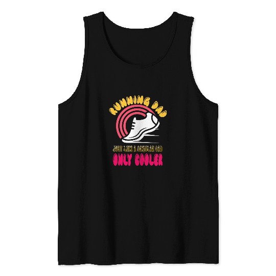 Funny Running For Men Dad Marathon Runner Coachs Marathoner Tank Tops