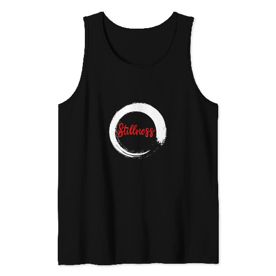 Enzo Stillness Zen Circle Japanese Art Yoga Buddhism Tank Tops