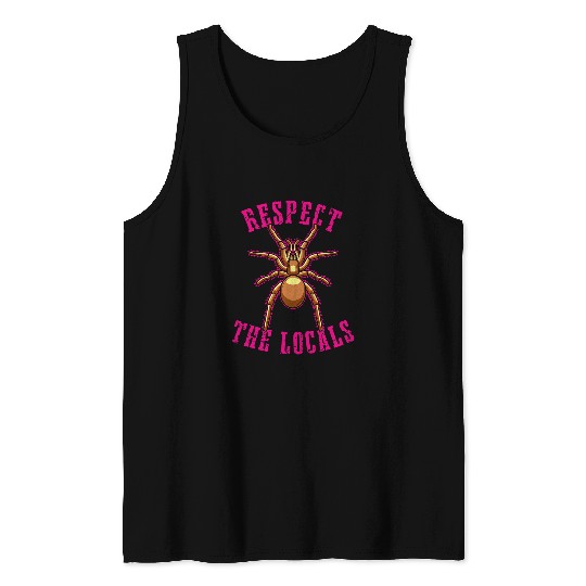 Respect the Locals with a Dangerous Tarantula Design Tank Tops