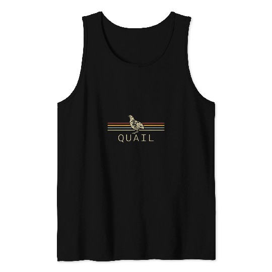 quail retro for women quail hunting and quail breeding Tank Tops