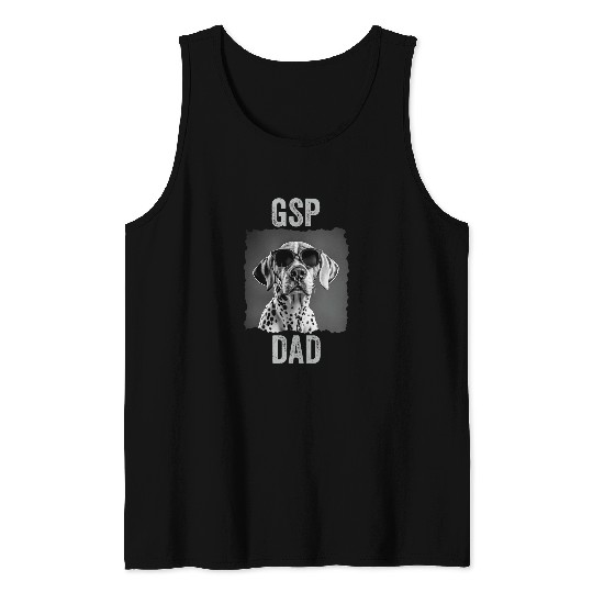 German Shorthair Pointer Funny GSP DAD Tank Tops