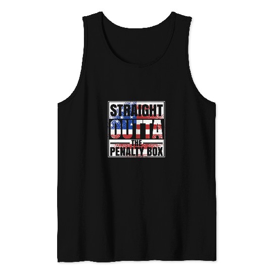 Hockey Jersey Hockey Player Goalie Penalty Box Coachs Retro 1 Tank Tops