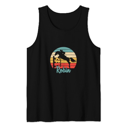Robin Name Gift 2Equestrian   Robin Horse Girl Tank Tops