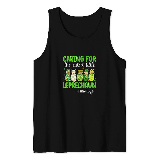 Caring For The Cutest Leprechauns Midwife Patricks Day Tank Tops