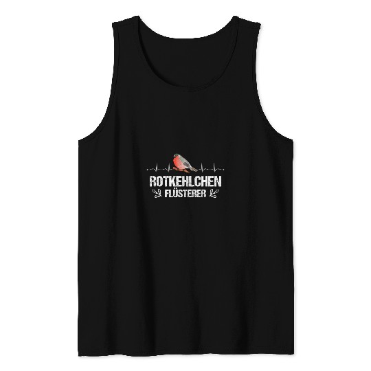 Robin Heartbeat Ornithology Bird Watch Bird 21 Tank Tops
