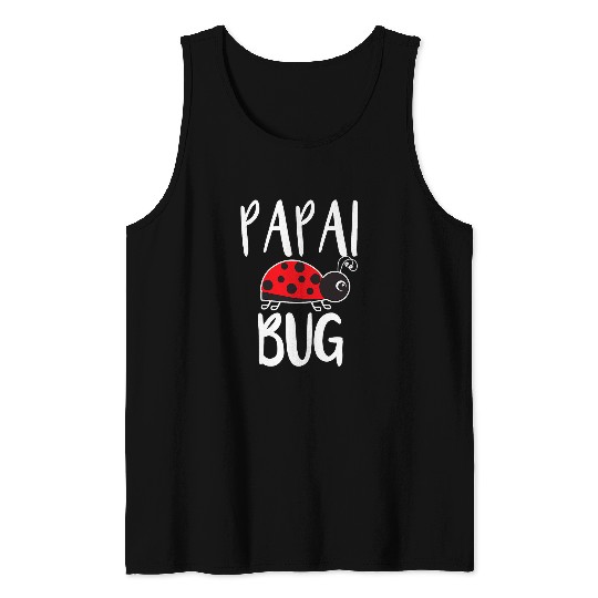 Mens Papai Bug Portuguese Daddy Funny Ladybug Tank Tops
