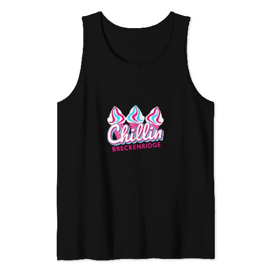 Breckenridge Chillin IceCream Pop Art Breckenridge Colorado Tank Tops