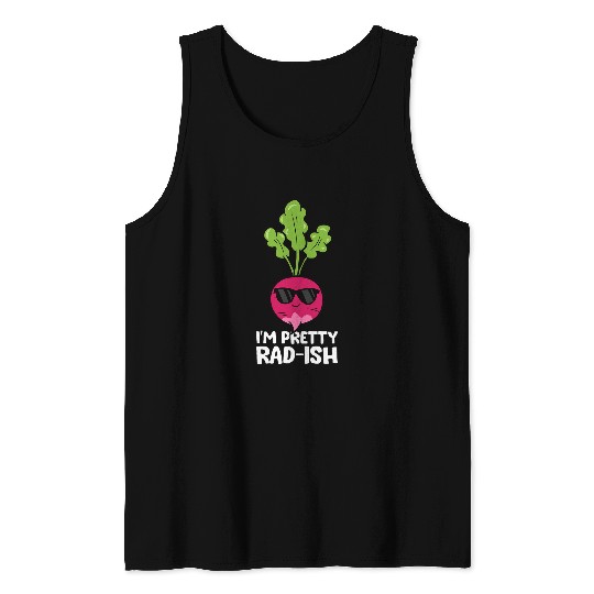 Lacrosse Gift Im Pretty Radish Vegetable Pun Love Radish Tank Tops