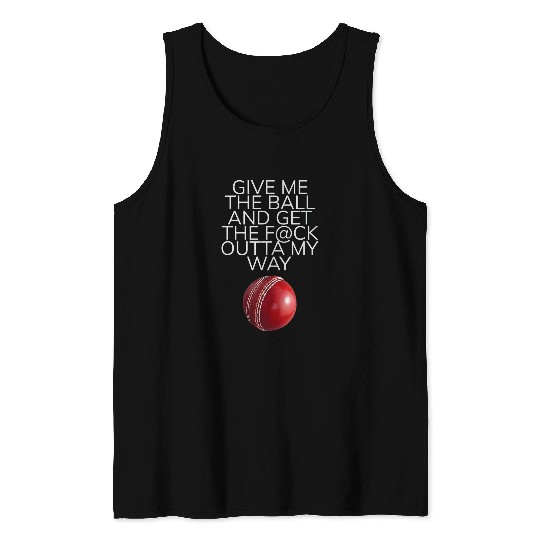 Funny Cricket Cricketers Design For Bowlers Lovers Tank Tops