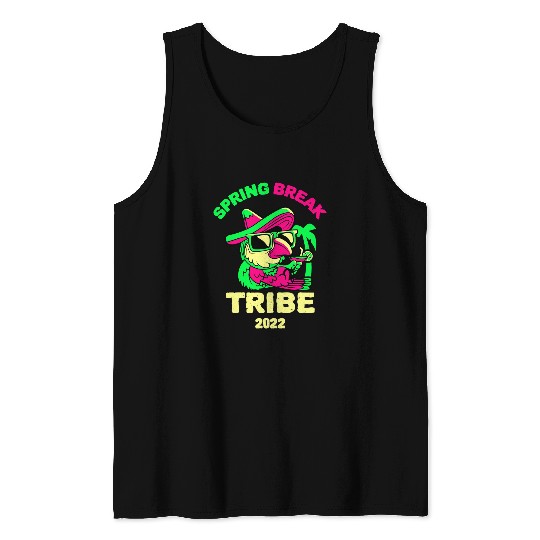 Spring Break Florida 2Drinking Parrot Margarita 2 Tank Tops