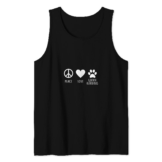 Cute Golden Retriever 1 Tank Tops