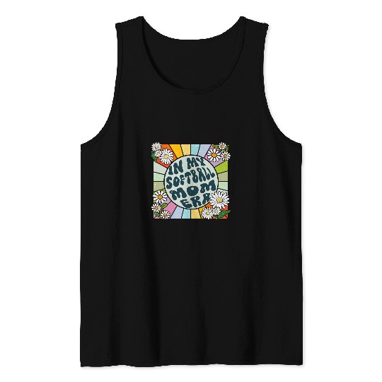 Daisy Groovy In My Softball Mom Era Tank Tops