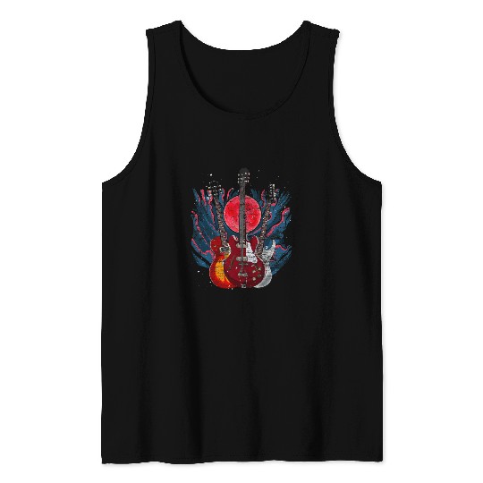 Electric Guitar Musical Instrument Guitarist Guitar Tank Tops