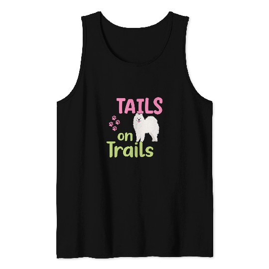 Dog Samoyed Tails on Trails Samoyed Tank Tops