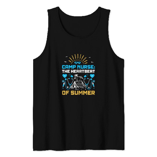 Camp nurses medicals medicines Nursing Camping Crew Camper Tank Tops