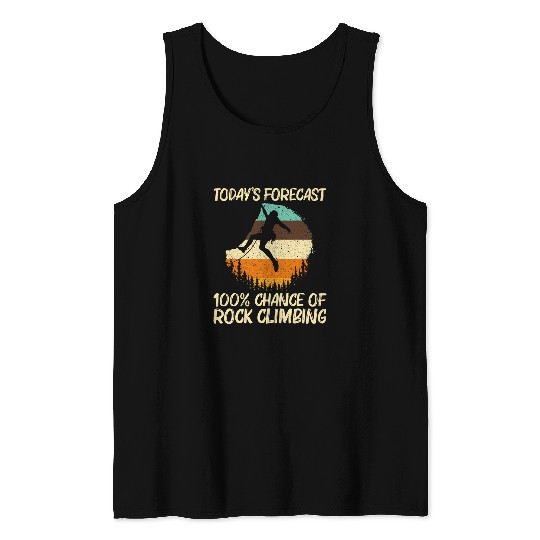 Funny Rock Climbing Art For Men Women Rock Climber Climbing Tank Tops