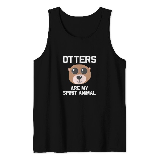 Funny Otter Animal Art For Men Women Sea Otter Mammals 1 Tank Tops