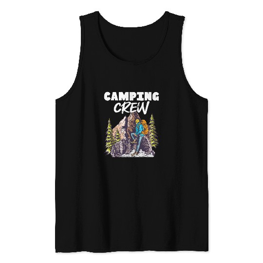 Camping Crew Tent Campsite Camper Matching Tank Tops