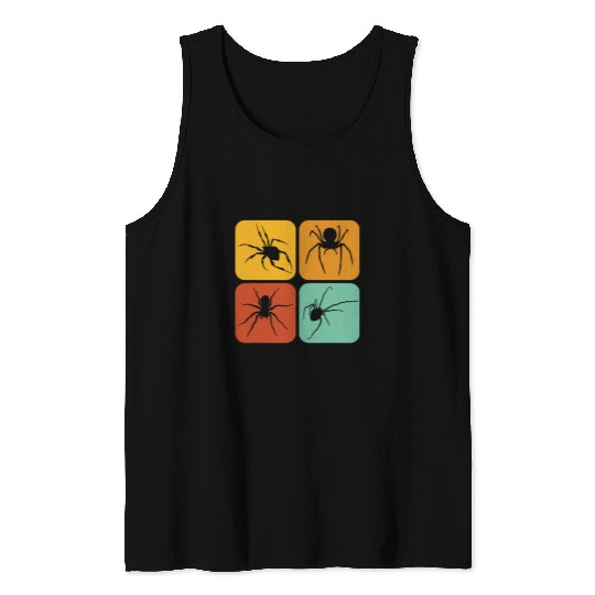 Retro Spiders I Aesthetic I Spiderweb I Spider Tank Tops