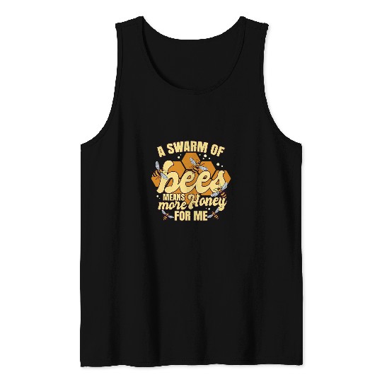 Funny Beekeeper Bee Apparel Tank Tops