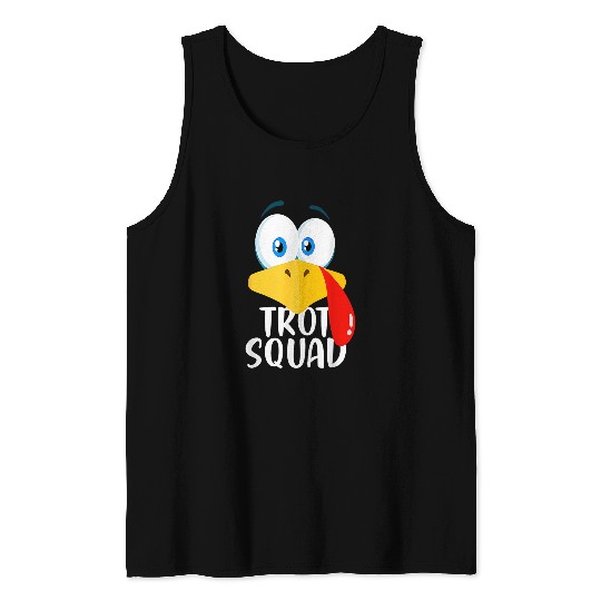 Thanksgiving Running Turkey Trot Squad Tank Tops