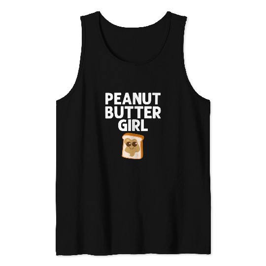 Funny Peanut Butter Art For Girls Kids Matching Besties Tank Tops