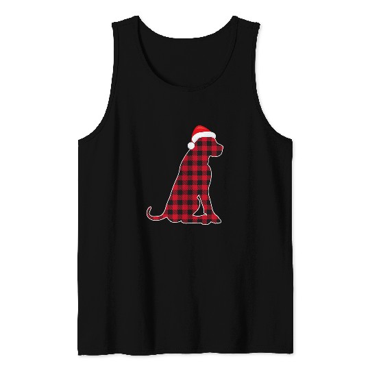 Dog Rottweiler Red And Black Christmas buffalo plaids Rottweiler Dog 3 Tank Tops