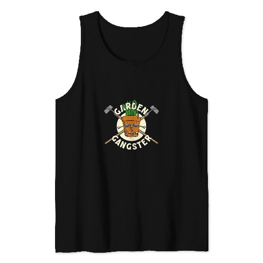 Garden Gangster Funny Gardener and Gardening Tank Tops