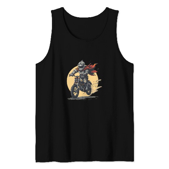 Funny dirt bike outfit with Knight Tank Tops
