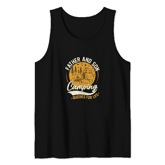 Camping Buddies For Life Father Son Matching Camping Tank Tops