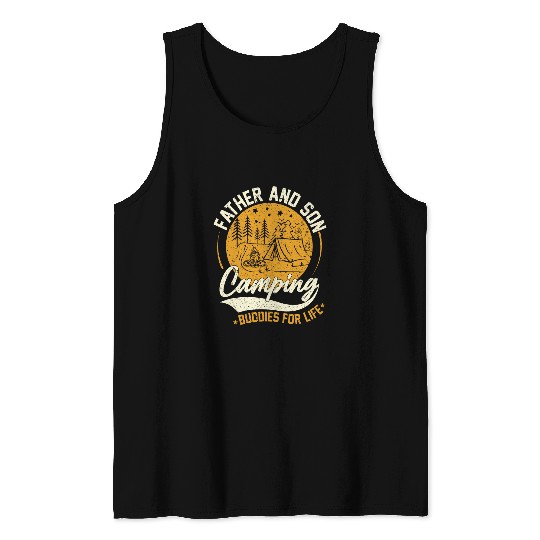 Camping Buddies For Life Father Son Matching Camping Tank Tops