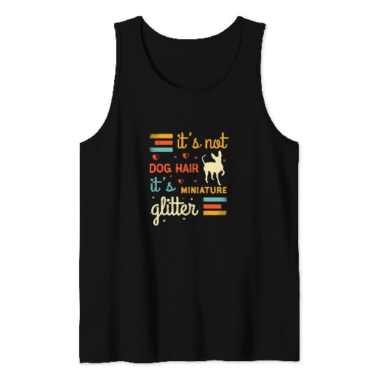 Funny Miniature Pinscher Dog Hair Shedding Cute Mini Toy Dog Tank Tops