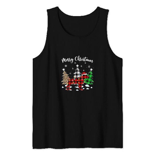 Dog Rottweiler Matching Family buffalo plaids Rottweiler Dog Christmas Tank Tops