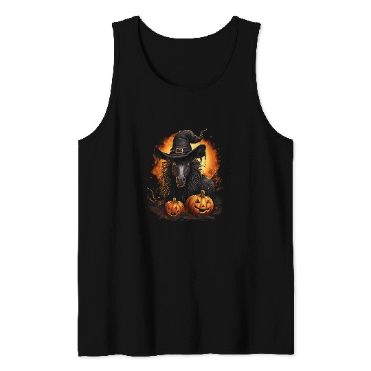 Newfoundland Pony Horse Halloween Graphic Tees for Men Women Tank Tops