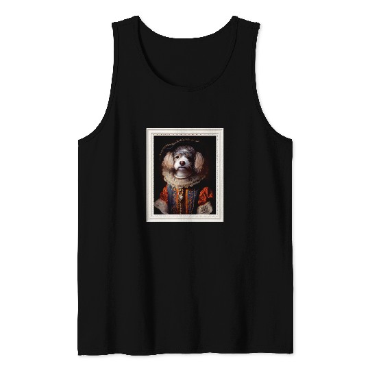 Dog Renaissance I Victorian Dog I Renaissance Poodle Tank Tops
