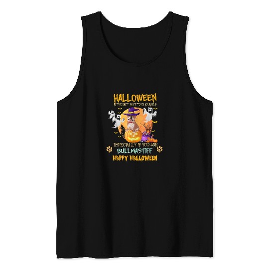 Bullmastiff Dog Halloween Is The bests Night To Be Yourself 76 Tank Tops