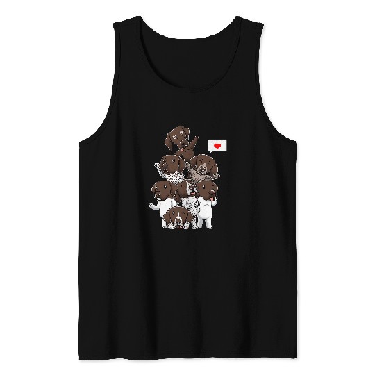 Funny German Shorthaired Pointer Dog Tank Tops