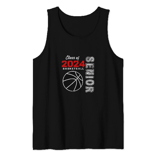 Basketball Player Senior Class of 2024 Graduation 2024 1 Tank Tops