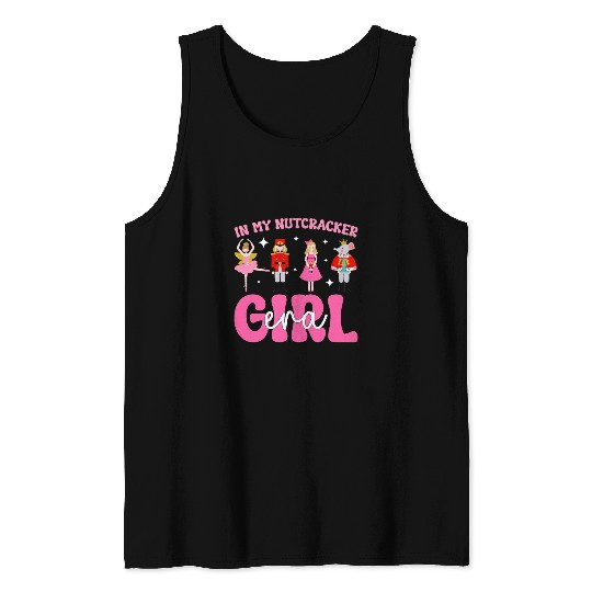 In My Nutcracker Girl Era Pink Christmas Nutcracker Ballet Tank Tops