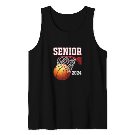 Graduate Senior Class of 2024 Basketball Player Graduation 11 Tank Tops