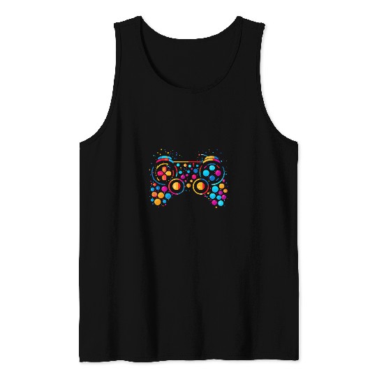 Colorful Polka Dot Game Controller International Dot Day Kid Tank Tops
