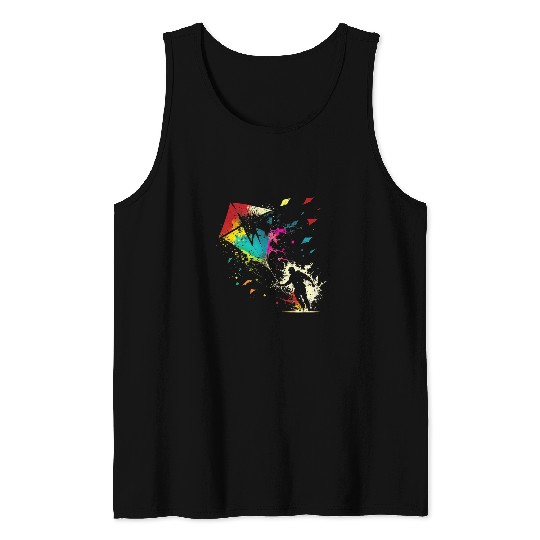 Flying Dragon Delta Kite Splash Art Kite Flying Wind Tank Tops