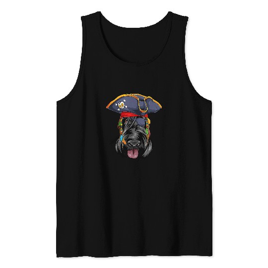 Dog Scottish Terrier Pirate Funny Scottie Dog 27 Tank Tops