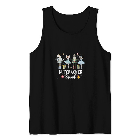 Christmas Nutcracker Squad Ballet Dance Women Kids Girls 4 Tank Tops