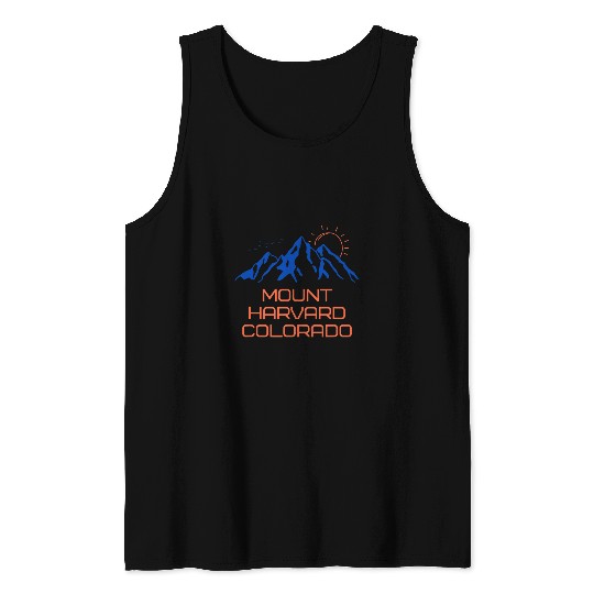 Hiking Mount Harvard Colorado Mountain Climbing Tee For Men Tank Tops