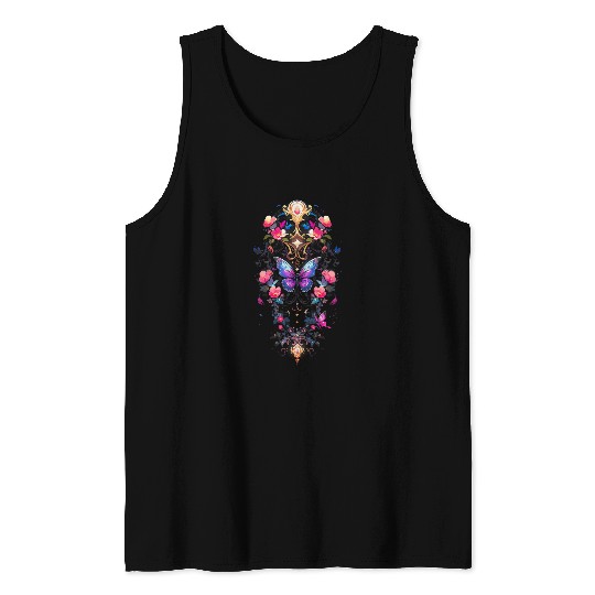 Kawaii Butterfly Dark Academia Cottagecore Gothic Fairycore Tank Tops