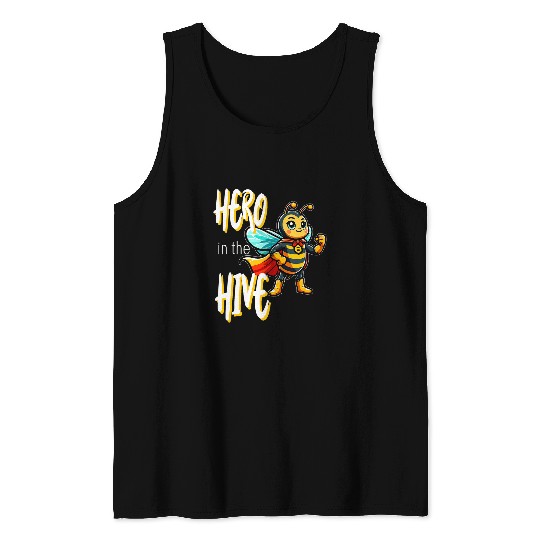 Hero In The Hive funny beekeeper beekeeping for kids 1 Tank Tops